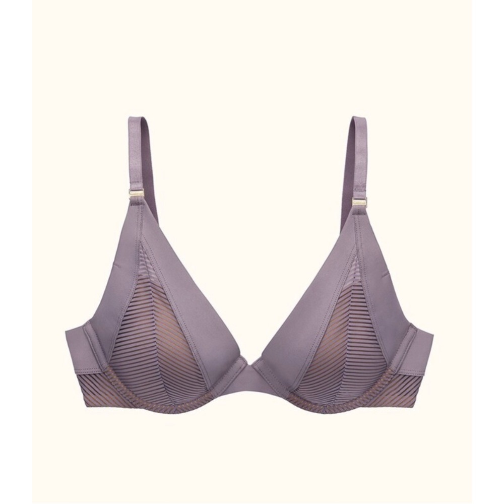 ThirdLove Shadow Stripe Plunge Bra